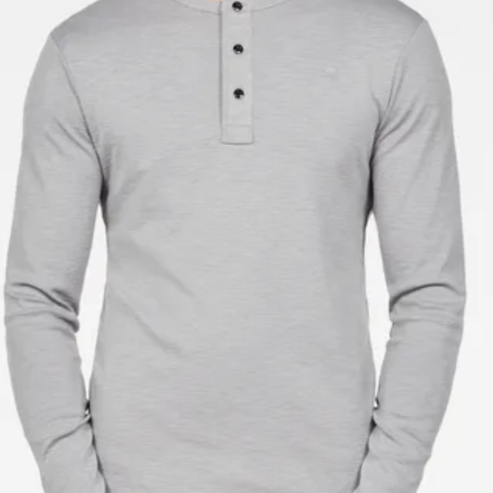 NWT G Star Raw Gray Long Sleeve T Shirt